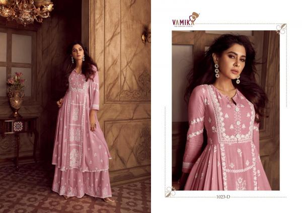 Vamika Lakhnawi Vol 4 Premium Kurti Plazzo With Dupatta Collection